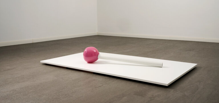 "Daily Dreamer",2025, colored glas, card board varnished, version red